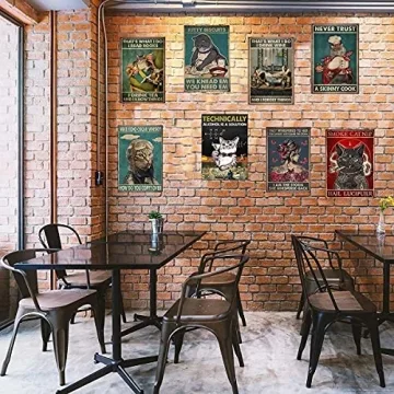 Duck Knowledge Metal Poster Perfect for Home and Cafes