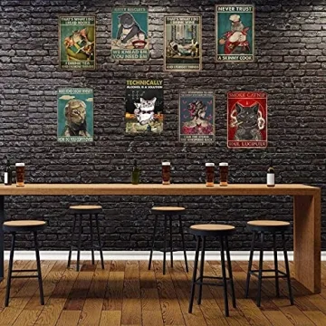 Duck Knowledge Metal Poster Perfect for Home and Cafes