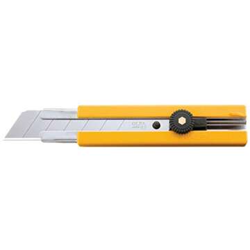OLFA 5006 H-1 25mm Rubber Inset Grip EHD Utility Knife - Perfect for Precision Cutting