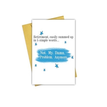 Hilarious Retirement Card Gift for Him and Her - Perfect Retirement Celebration