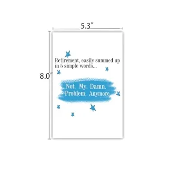 Funny Retirement Card Gift for Him and Her