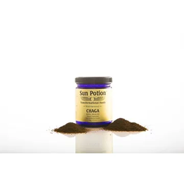 Chaga Mushroom Powder by Sun Potion - Immune Support Superfood