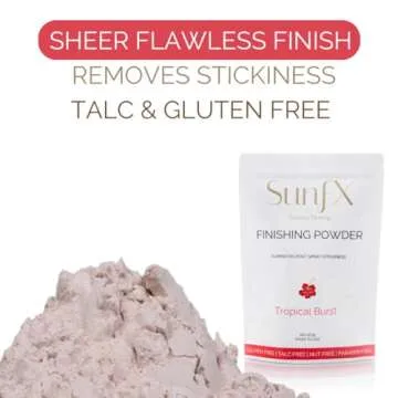 SunFX Post Spray Tan Translucent Finishing Powder | Talc Free | Sunless Tanning Setting Powder | Shimmer | Tropical Burst - 1lb