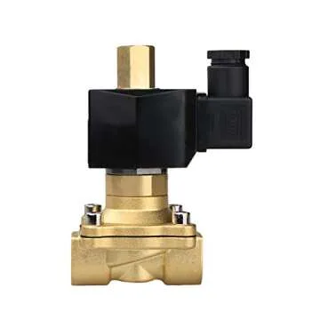 U.S. Solid 1/2" Brass 12V DC Electric Solenoid Valve Normally Open Air Non-potable Water NBR