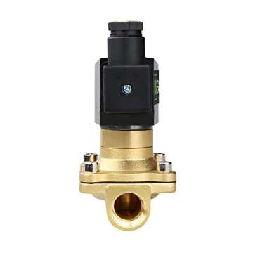 U.S. Solid 1/2" Brass 12V DC Electric Solenoid Valve Normally Open Air Non-potable Water NBR