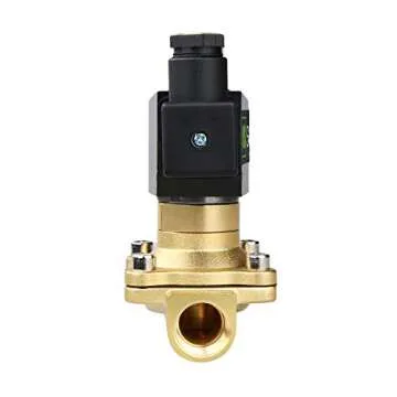 U.S. Solid 1/2" Brass 12V DC Electric Solenoid Valve Normally Open Air Non-potable Water NBR