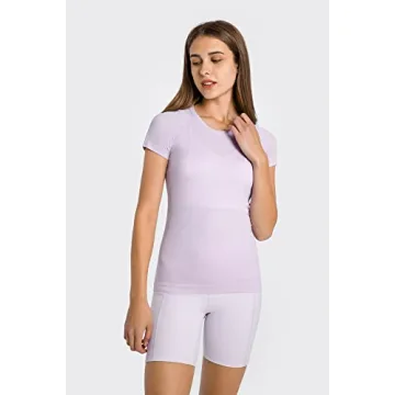 Altiland Seamless Workout T-Shirt for Women - Breathable Fitness Top