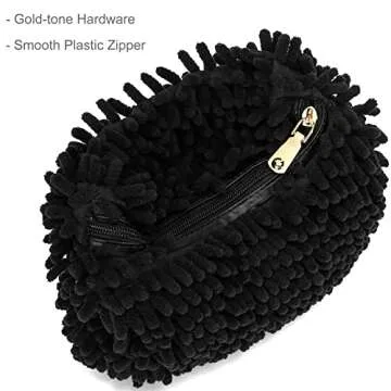 CATMICOO Y2K Fuzzy Purse, Fluffy Tote Bag, Cute Plush Purse for Women