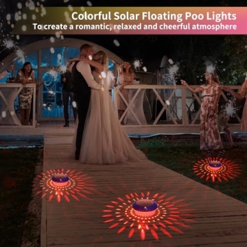 FirstE Solar Floating Pool Lights for Stunning Ambiance