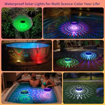 FirstE Solar Floating Pool Lights for Stunning Ambiance
