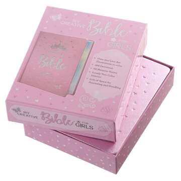 ESV Holy Bible, My Creative Bible For Girls, Faux Leather Hardcover w/Ribbon Marker, Illustrated Col...