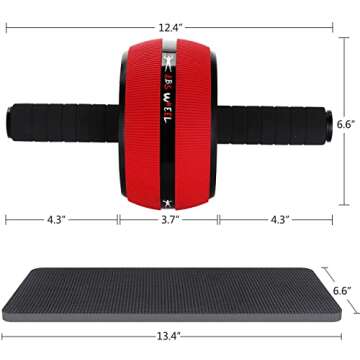 Bssay Ab Roller Wheel, Abs Workout Equipment for Abdominal & Core Strength Training, Exercise Wheels...