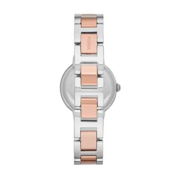 Fossil Women's Virginia Quartz Watch in Rose Gold/Silver