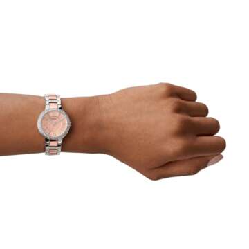 Fossil Women's Virginia Quartz Watch in Rose Gold/Silver