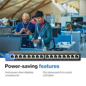 Linksys LGS116 16-Port Gigabit Switch for Fast Networking