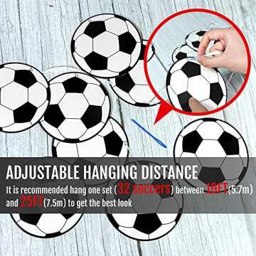 Novelty Place Soccer Party Decoration Banners - 32 Pcs