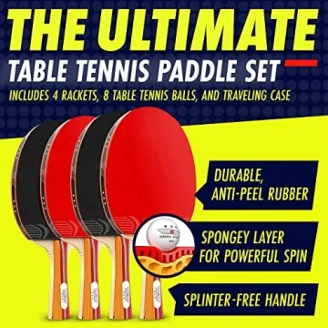 Nibiru Sport Professional Ping Pong Paddles Set - A Complete Table Tennis Package for All Ages.
