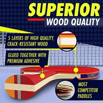 Nibiru Sport Professional Ping Pong Paddles Set - A Complete Table Tennis Package for All Ages.