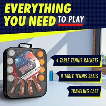 Nibiru Sport Professional Ping Pong Paddles Set - A Complete Table Tennis Package for All Ages.