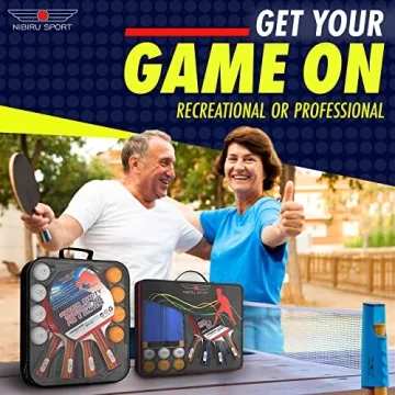 Nibiru Sport Professional Ping Pong Paddles Set - A Complete Table Tennis Package for All Ages.