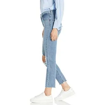 Levi's Women's 724 High Rise Straight Crop Jeans, Good Measure, 34 (US 18)