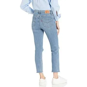 Levi's Women's 724 High Rise Straight Crop Jeans, Good Measure, 34 (US 18)