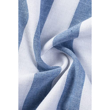 JMIERR Men's Stylish Button-Up Summer Dress Shirt