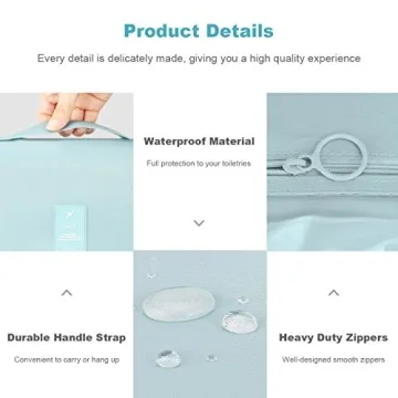 Mossio Hanging Toiletry Bag for All Your Travel Needs