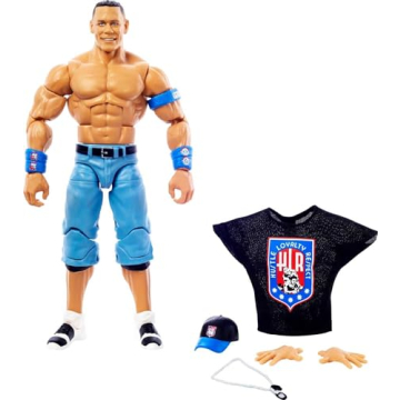 Mattel WWE John Cena Elite Collection 6-Inch Action Figure with Entrance Shirt