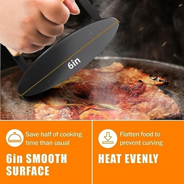 Bodkar Smash Burger Press 6 inch Round Cooking Essential