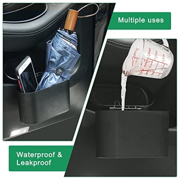 AHIER Small Car Trash Can - Compact, Portable, Convenient