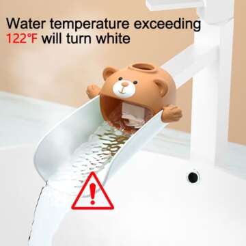 DLUCKY Faucet Extender for Sink Easy Use Sink Faucet Extenders with Temperature Sensitive for Toddle...