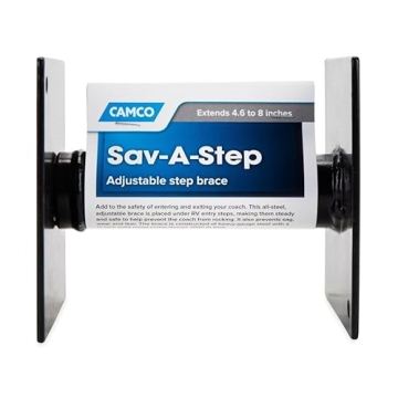 Camco RV Step Brace - Stabilizes Steps with 1000 lb Support