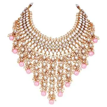 Aheli Elegant Indian Wedding Jewelry Set with Maang Tikka