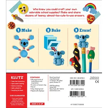 KLUTZ Make Your Own Mini Erasers Fun Craft Kit