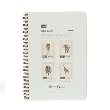 Kolo 5.5x8.5 Professional Watercolor Book, 100% Cotton, Spiral Bound, 140lb/300gsm, Cold Press