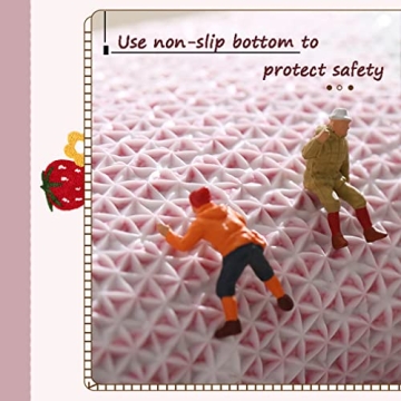 LIKETN Strawberry Bathroom Rug - Soft, Non-Slip, Washable