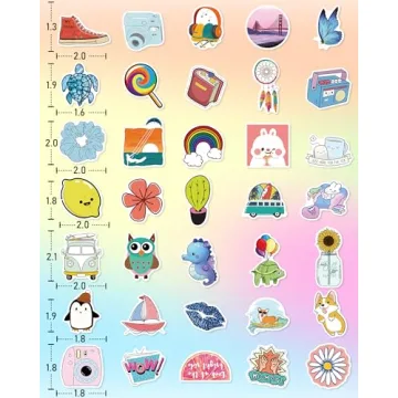 Unique 300 Cute Vinyl Stickers for Kids and Teens - Fun & Versatile!