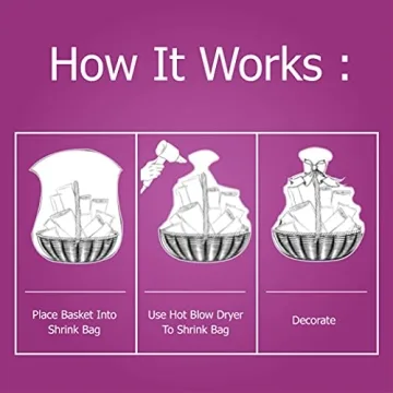 Purple Q Crafts Shrink Wrap Basket Bags | Clear PVC Gift Wrap