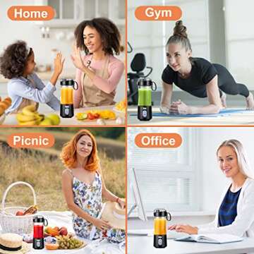 VOTSUPKITDINOK Portable Blender - USB Rechargeable for Smoothies