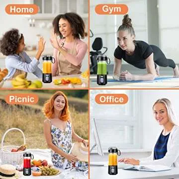 VOTSUPKITDINOK Portable Blender - USB Rechargeable for Smoothies