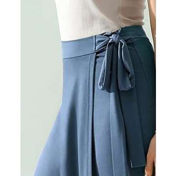 Stylish DOUBLJU Boho High Waisted Maxi Skirt for Women