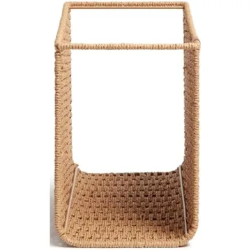 U Brands Woven Hanging File Basket for Elegant Organization