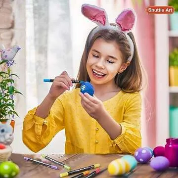 28 Metallic Dual Tip Acrylic Paint Markers for All Artists