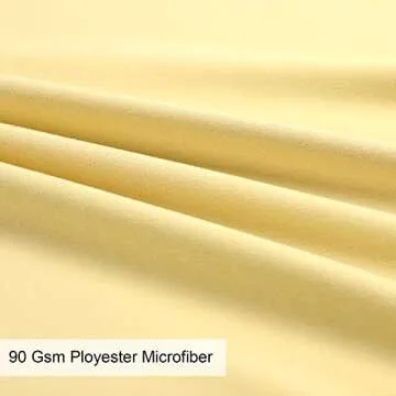 uxcell 2 Pack Pillow Cases Soft 1800 Series Microfiber Pillowcases Set with Zipper Standard(20"x26") Gold