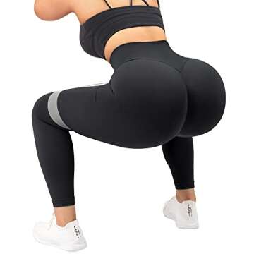 MOOSLOVER Women Leopard Scrunch Butt Lifting Leggings Seamless High Waisted Yoga Pants