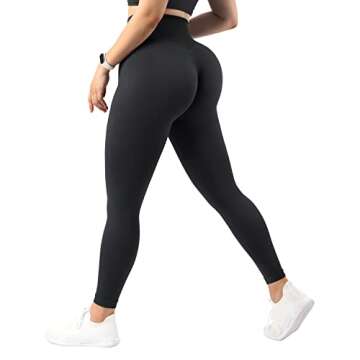 MOOSLOVER Women Leopard Scrunch Butt Lifting Leggings Seamless High Waisted Yoga Pants