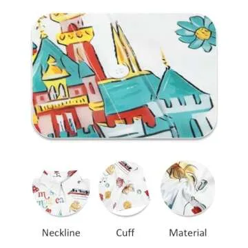 Magical Shirt for Women Magic Hawaiian Shirts Funny Castle Graphic Tee Family Holiday Vacation Button Up Tops