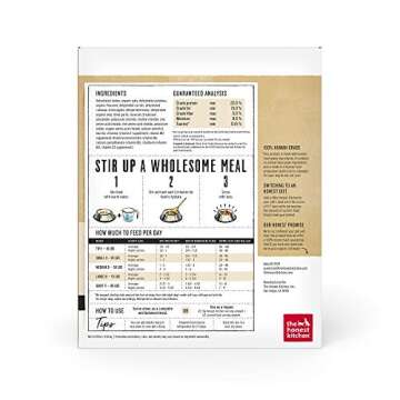 The Honest Kitchen Human Grade Dehydrated Whole Grain Dog Food - Delicious Turkey Meal for Dogs - 10...