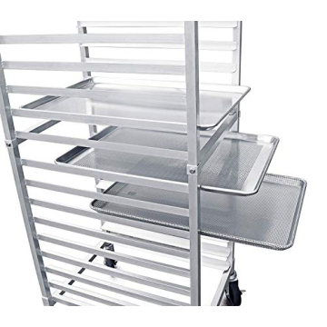 Aluminum 20-Tier Sheet Pan Rack with Brake Wheels
